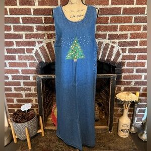 VINTAGE nwt/deadstock agapo denim maxi jumper